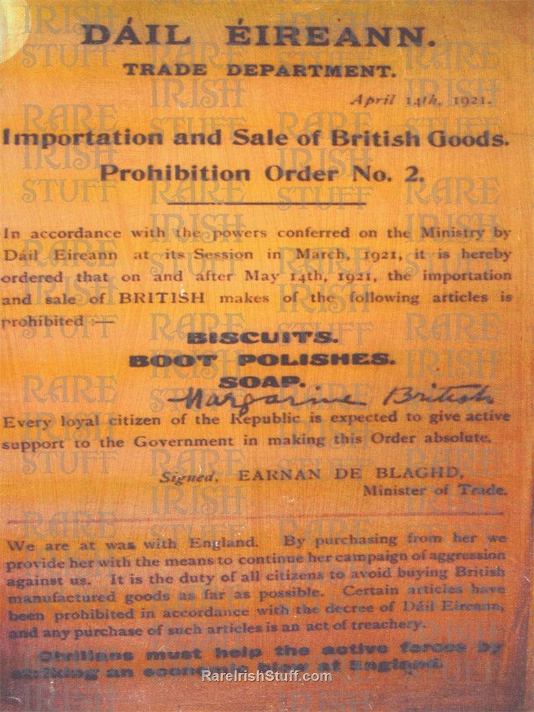 Importation and Sale of British Goods Prohibition Order