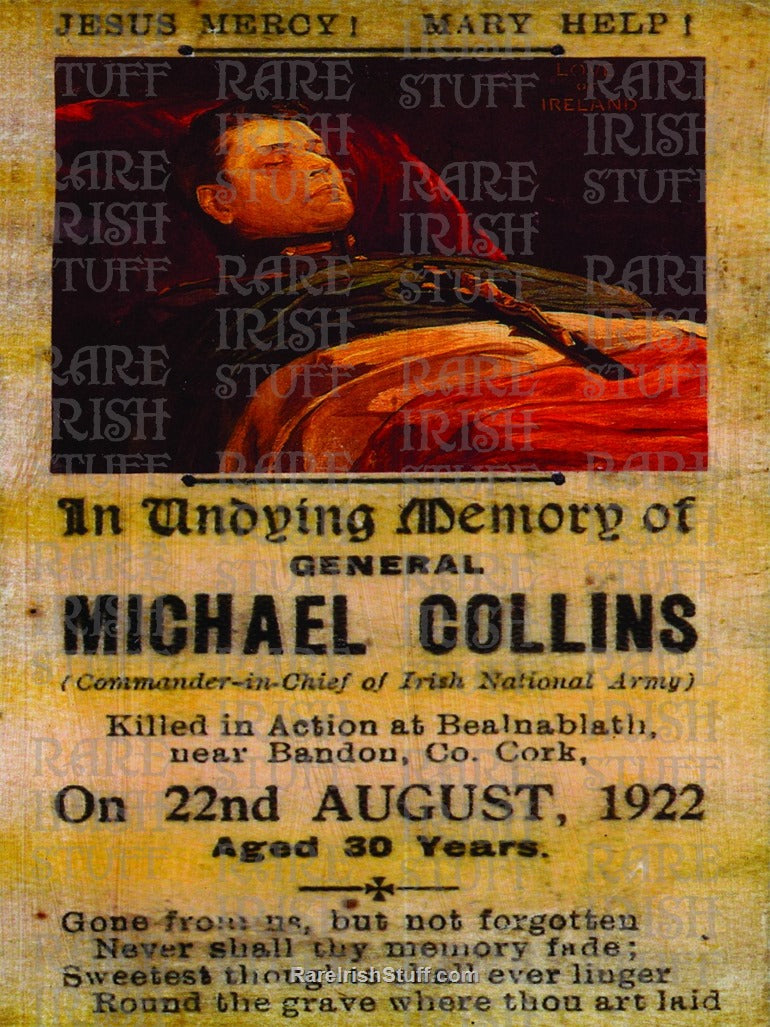 Michael Collins 1922 Memorial Card