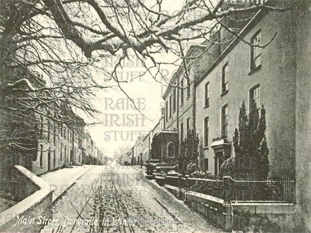 Main Street, Doneraile in winter, Co. Cork, Ireland 1907