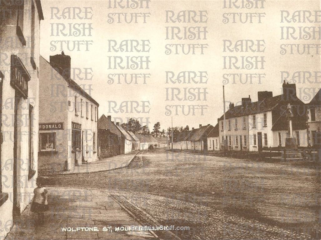 Wolfe Tone Street, Mountmellick, Co. Laois, Ireland 1900