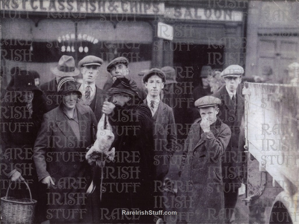 Irish Market Scene, Galway, 1920's