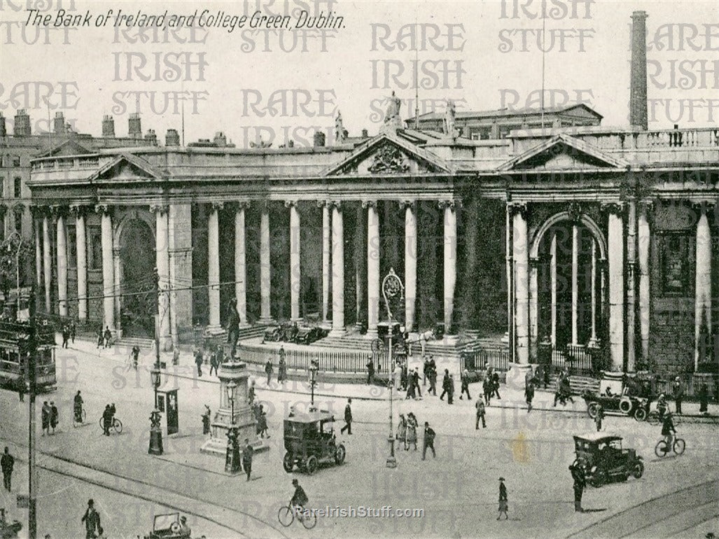 Bank of Ireland & College Green, Dublin, Ireland 1920