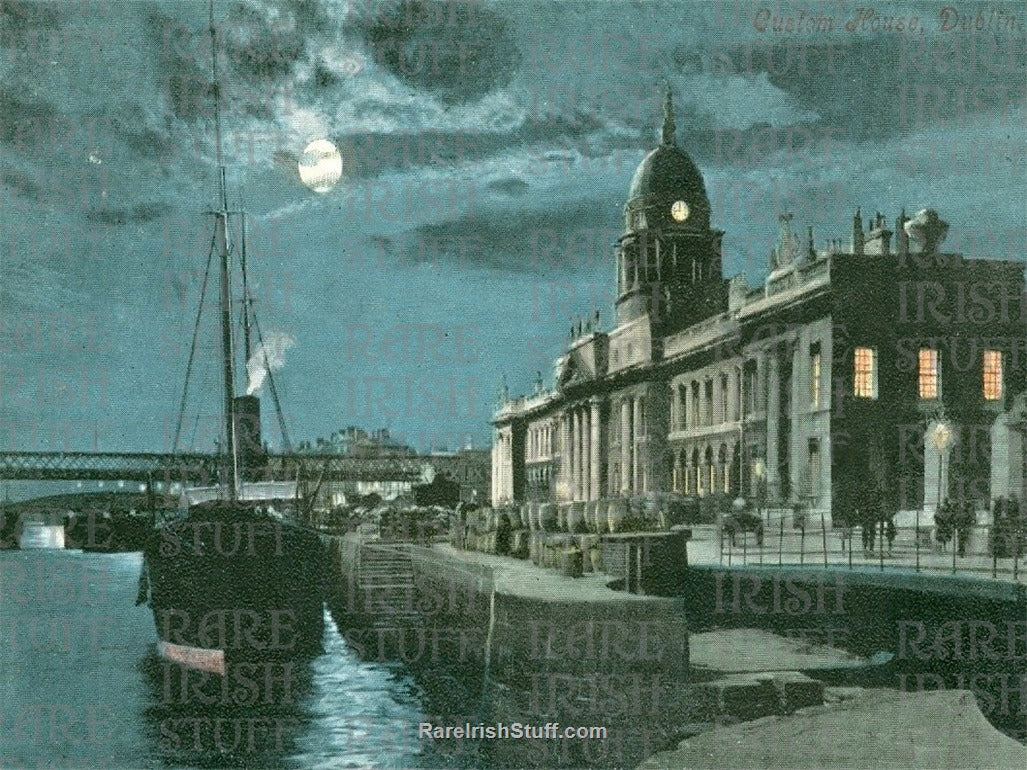 Quay's by Moonlight, Dublin, Ireland 1881